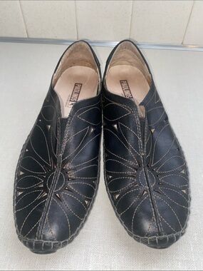 Pikolinos  slip-on loafers comfort shoes EUR 38 US 7.5-8 black leather